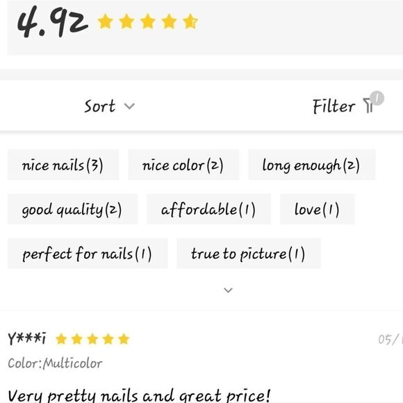 💕5/$18 24 pk Swirled Designed Press on Nails - Picture 5 of 5